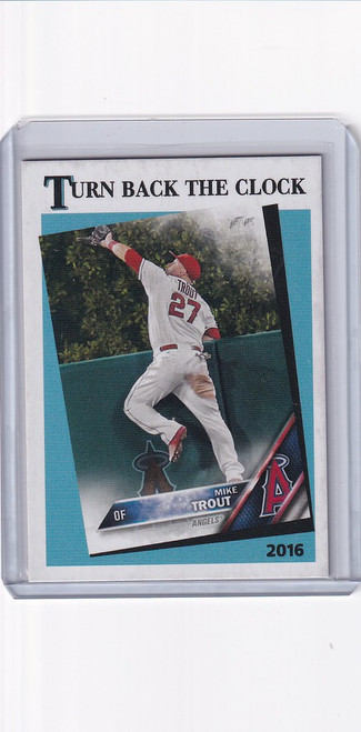 2018 Topps Throwback Thursday TBT #26 Mike Trout Los Angeles Angels