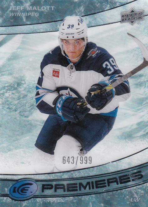 2022-23 Upper Deck Ice #181 Jeff Malott Premiere Winnipeg Jets