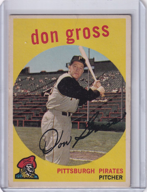 1959 Topps Baseball #228 Don Gross - Pittsburgh Pirates