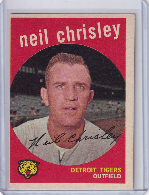 1959 Topps Baseball #189 Neil Chrisley - Detroit Tigers