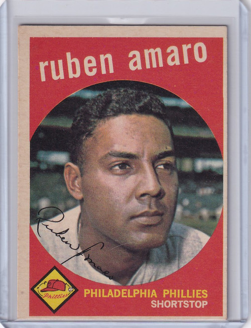 1959 Topps Baseball #178 Ruben Amaro - Philadelphia Phillies RC