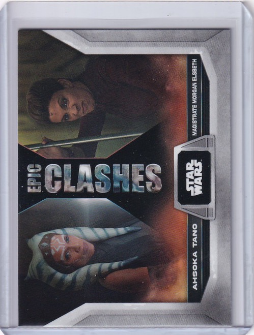 2023 Topps Star Wars Flagship Epic Clashes #EC-15 Ahsoka Tano  Magistrate Morgan