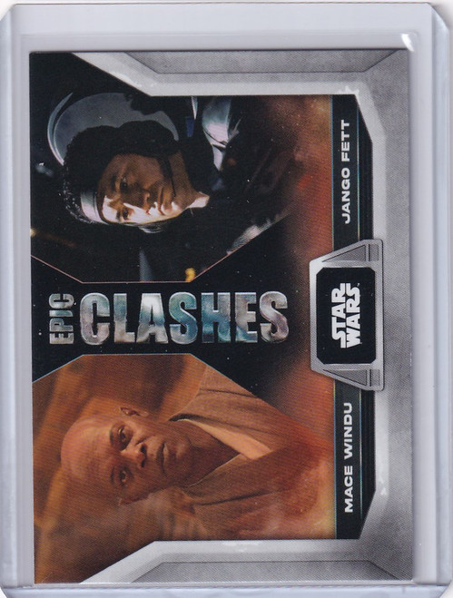 2023 Topps Star Wars Flagship Epic Clashes #EC-3 Mace Windu / Jango Fett