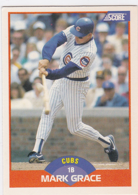 1989 Score #362 Mark Grace Rookie Card Chicago Cubs