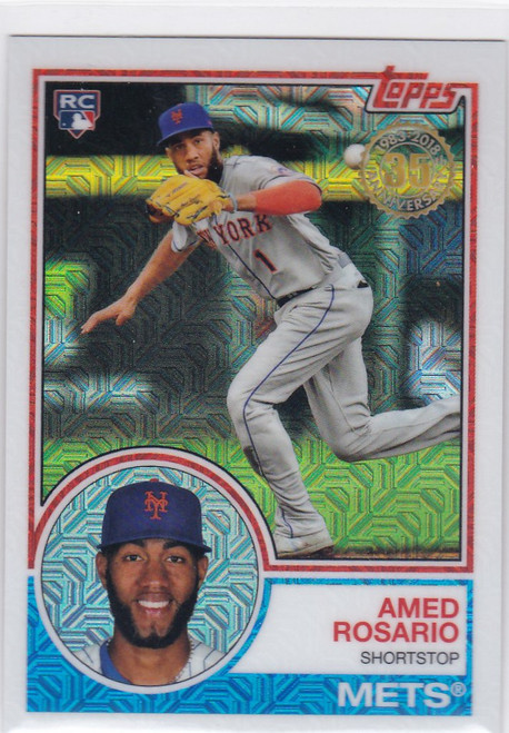 2018 Topps Baseball Silver Pack #24 Amed Rosario RC Rookie New York Mets