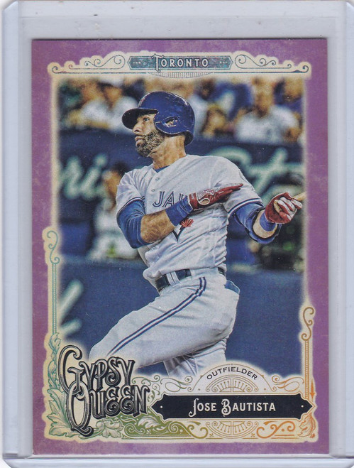 2017 Gypsy Queen #52 Jose Bautista Purple 232/250 Toronto Blue Jays