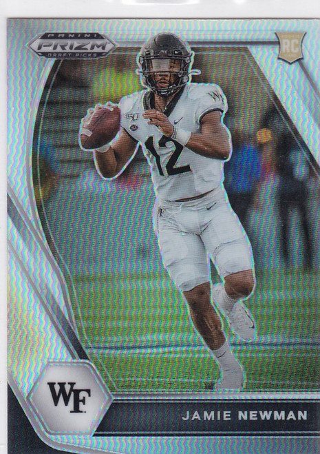 2021 Prizm Draft Picks #135 Jamie Newman Silver Prizm Rookie Wake Forest