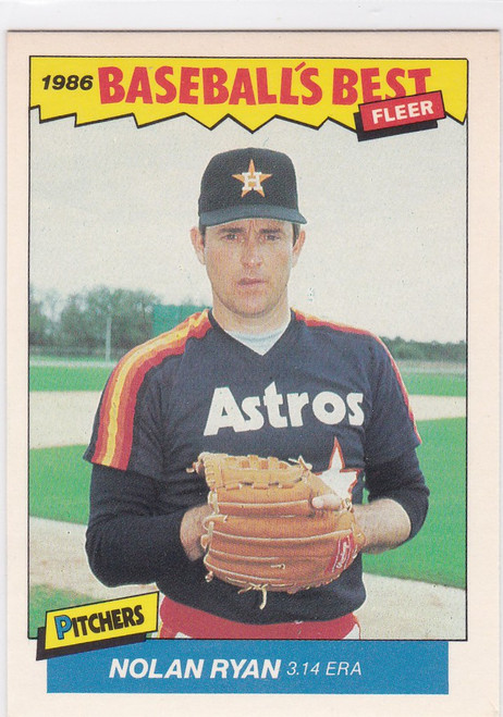 1986 Fleer Baseball's Best #30 Nolan Ryan Houston Astros