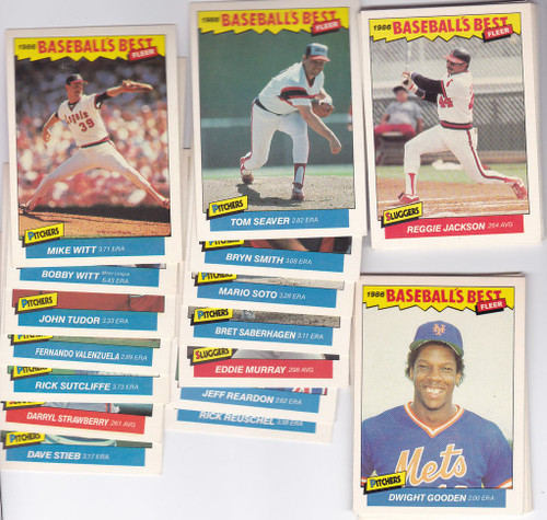 1986 Fleer Baseball's Best Lot of 31 Different