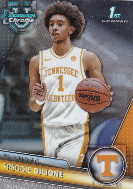 2023-24 Bowman Chrome University #76 Freddie Dilione Bowman 1st Tennessee