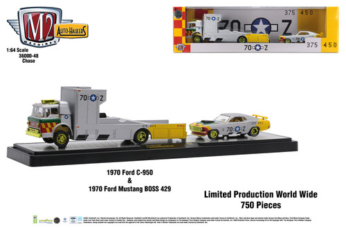 M2 Machines Auto Hauler 48 1970 Ford C950 & 1970 Ford Mustang Boss 429 CHASE