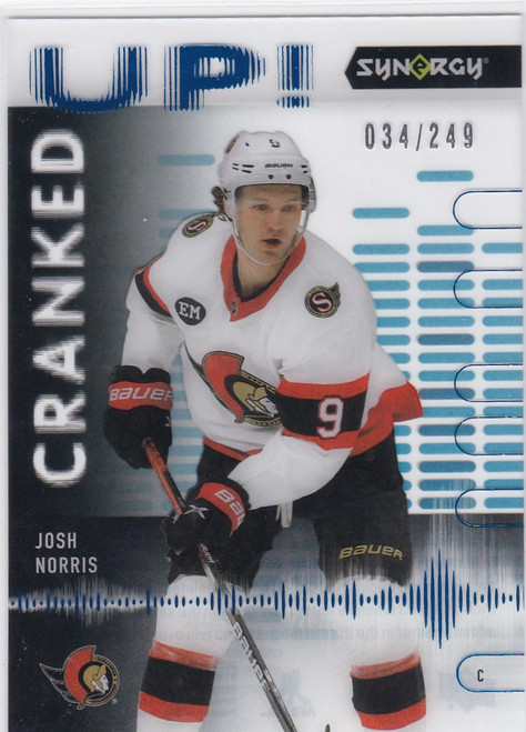 2022-23 Upper Deck Synergy #CU-JN Josh Norris Cranked Up 34/249 Ottawa Senators