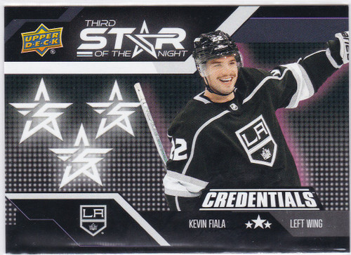 2022-23 Upper Deck Credentials #3S-5 Kevin Fiala third Star of the night Kings