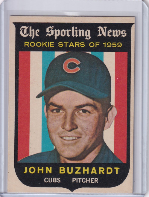 1959 Topps Baseball #118 John Buzhardt - Chicago Cubs RC