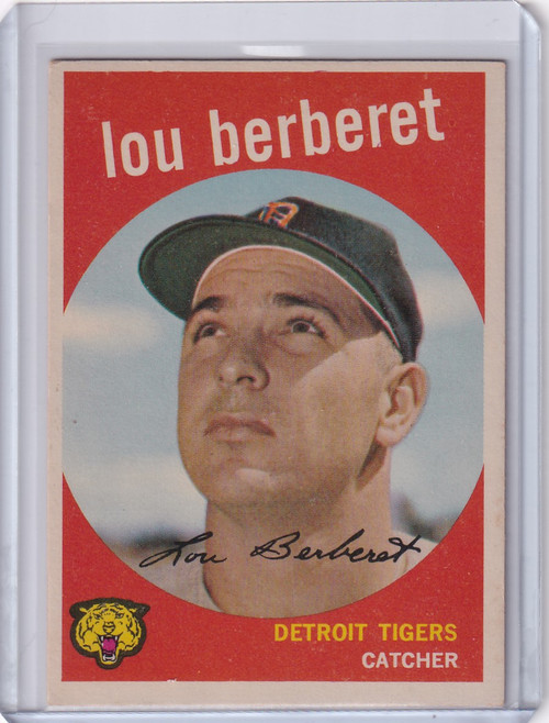 1959 Topps Baseball #96 Lou Berberet - Detroit Tigers