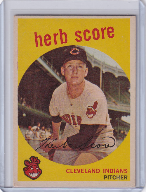 1959 Topps Baseball #88 Herb Score - Cleveland Indians