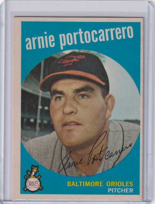 1959 Topps Baseball #98 Arnie Portocarrero - Baltimore Orioles