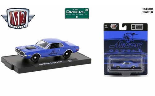 M2 Machines Auto-Drivers 1:64 R103 1968 Mercury Cougar R-Code