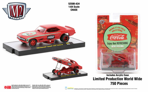 M2 Machines Coca-Cola Release A34 1969 Chevrolet Camaro Z28 Funny Car CHASE