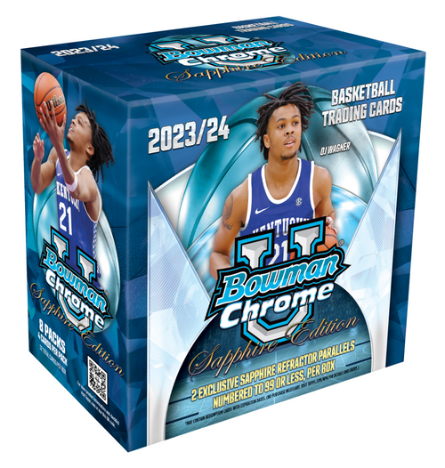 2023-24 Bowman Chrome University Sapphire Edition Basketball Box
