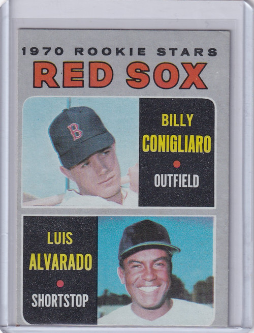 1970 Topps Baseball #317 Red Sox Rookies - Billy Conigliaro / Luis Alvarado RC