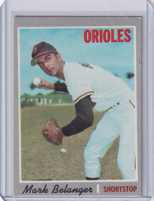 1970 Topps Baseball #615 Mark Belanger - Baltimore Orioles