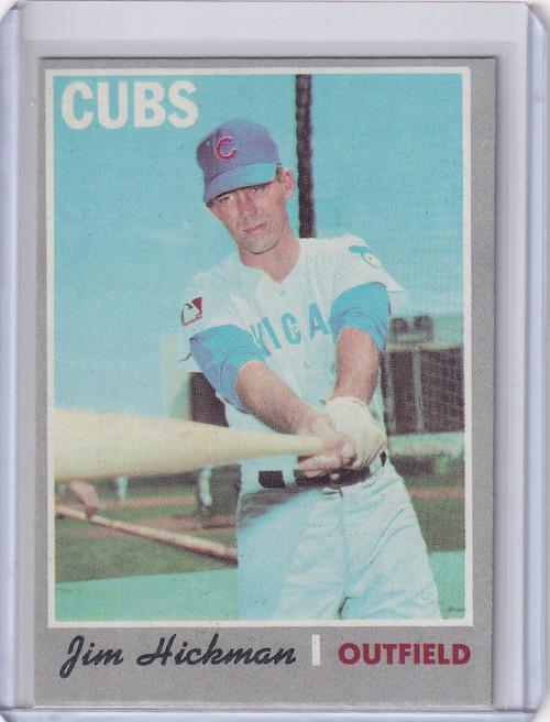 1970 Topps Baseball #612 Jim Hickman - Chicago Cubs