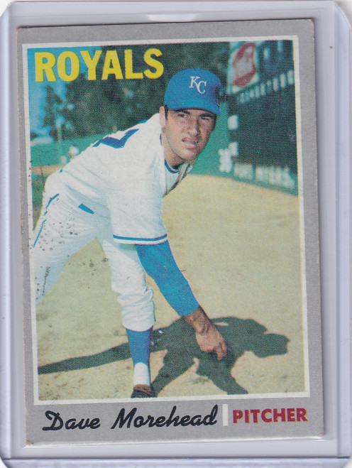1970 Topps Baseball #495 Dave Morehead - Kansas City Royals