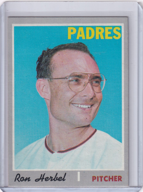 1970 Topps Baseball #526 Ron Herbel - San Diego Padres