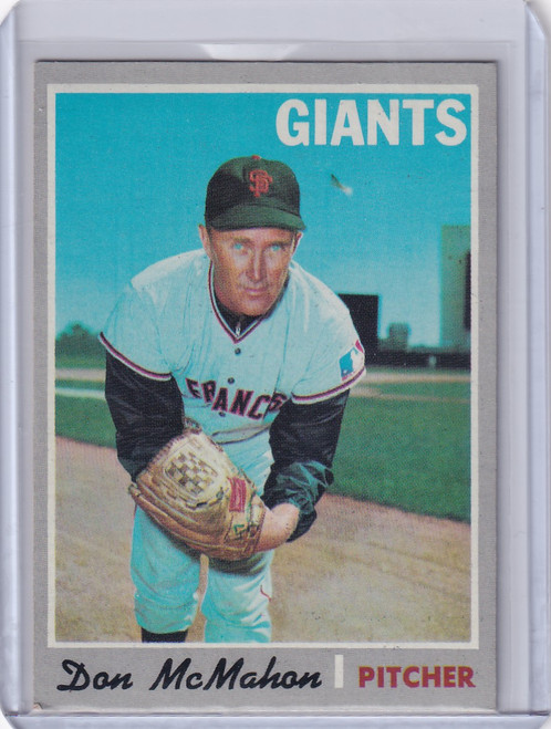 1970 Topps Baseball #519 Don McMahon - San Francisco Giants
