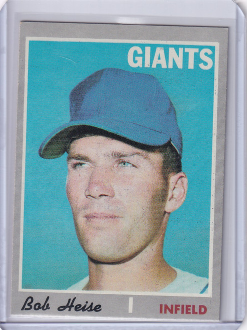 1970 Topps Baseball #478 Bob Heise - San Francisco Giants RC