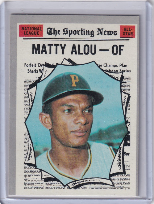 1970 Topps Baseball #460 Matty Alou - Pittsburgh Pirates AS