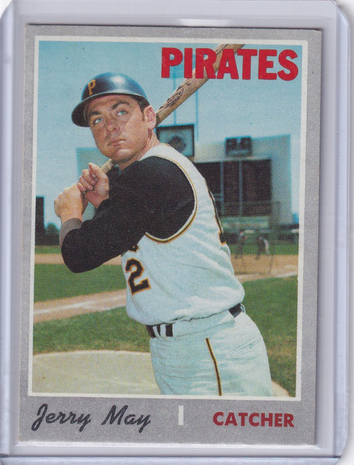 1970 Topps Baseball #423 Jerry May - Pittsburgh Pirates