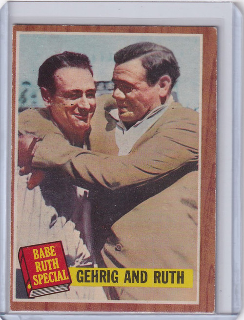 1962 Topps #140 Gehrig and Ruth