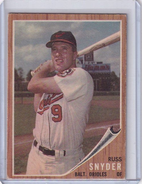 1962 Topps #64 Russ Snyder - Baltimore Orioles