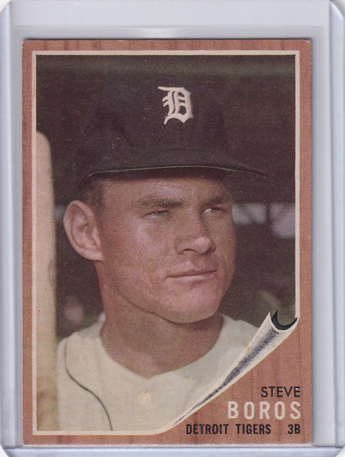 1962 Topps #62 Steve Boros - Detroit Tigers