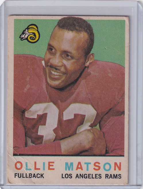 1959 Topps Football # 50 Ollie Matson - Los Angeles Rams