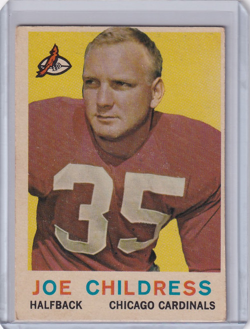 1959 Topps Football # 13 Joe Childress - Chicago Cardinals