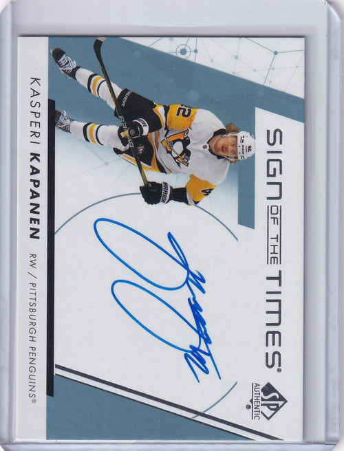 2022-23 Upper Deck SP Authentic Auto #SOTT-KK Kasperi Kapanen - Penguins