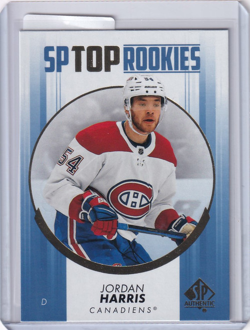 2022-23 Upper Deck SP Authentic Blue #TR-16 Jordan Harris - Montreal Canadiens