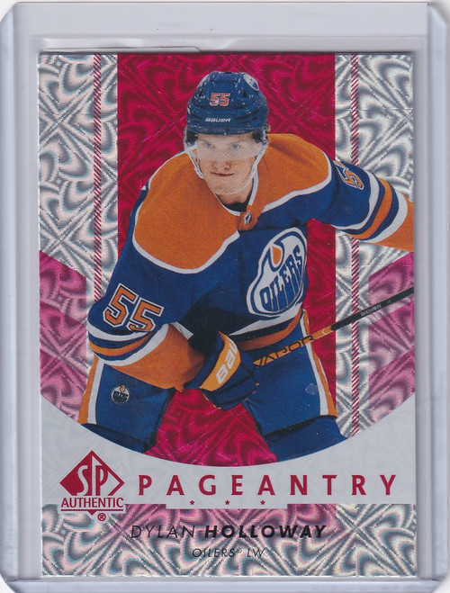 2022-23 Upper Deck SP Authentic Red #P-78 Dylan Holloway - Edmonton Oilers