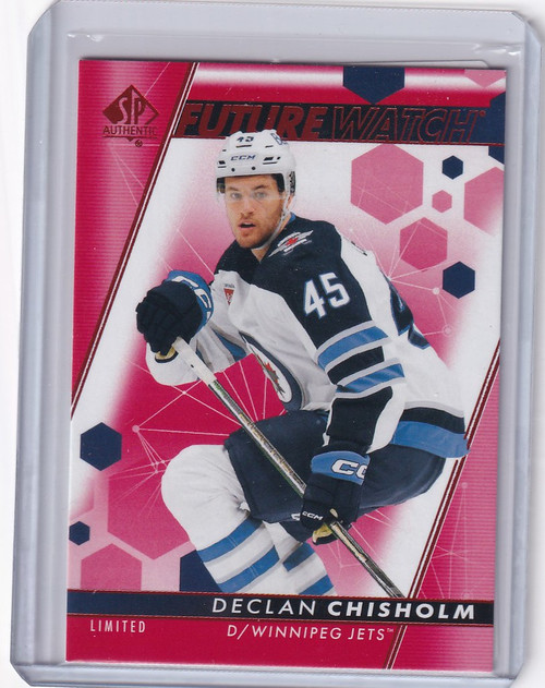 2022-23 Upper Deck SP Authentic Red #181 Declan Chisholm - Winnipeg Jets