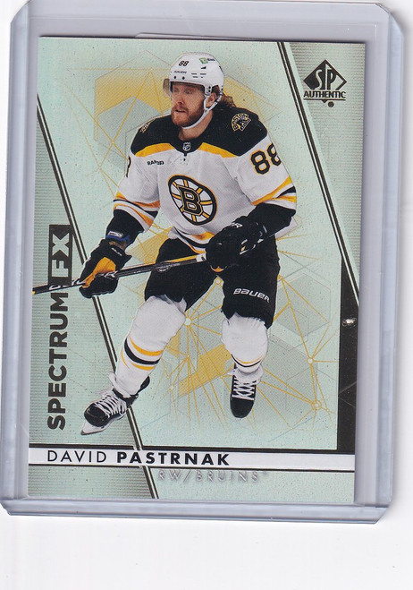 2022-23 Upper Deck SP Authentic Spectrum FX #S-6 David Pastrnak Boston Bruins