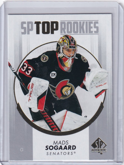 2022-23 Upper Deck SP Authentic #TR-25 Mads Sogaard - Ottawa Senators