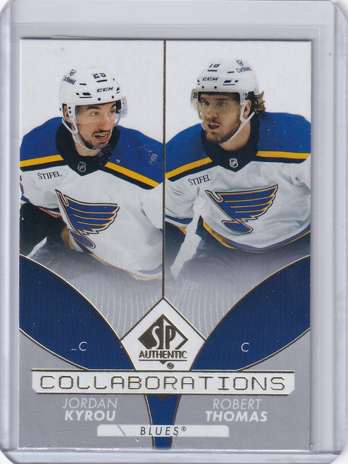 2022-23 Upper Deck SP Authentic #C-22 Jordan Kyrou/Robert Thomas - Blues