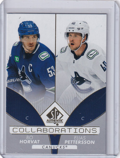 2022-23 Upper Deck SP Authentic #C-18 Bo Horvat/Elias Pettersson - Canucks