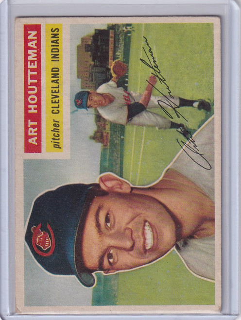 1956 Topps #281 Art Houtteman - Cleveland Indians