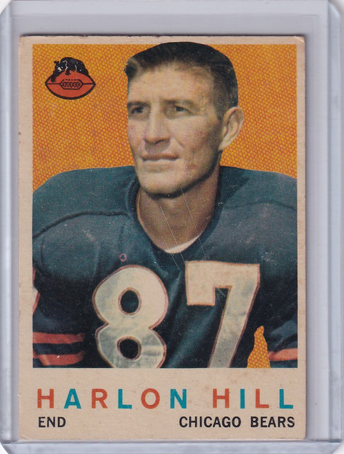 1959 Topps Football # 167 Harlon Hill - Chicago Bears