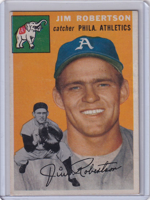 1954 Topps #149 Jim Robertson - Philadelphia Athletics RC