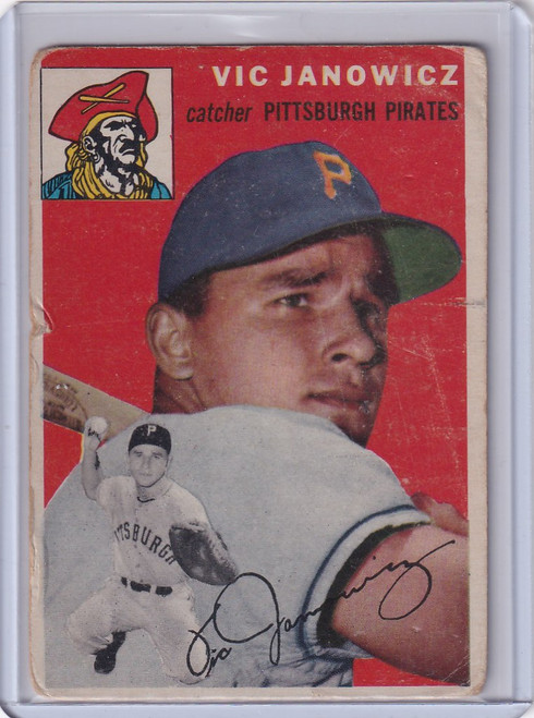 1954 Topps #16 Vic Janowicz - Pittsburgh Pirates